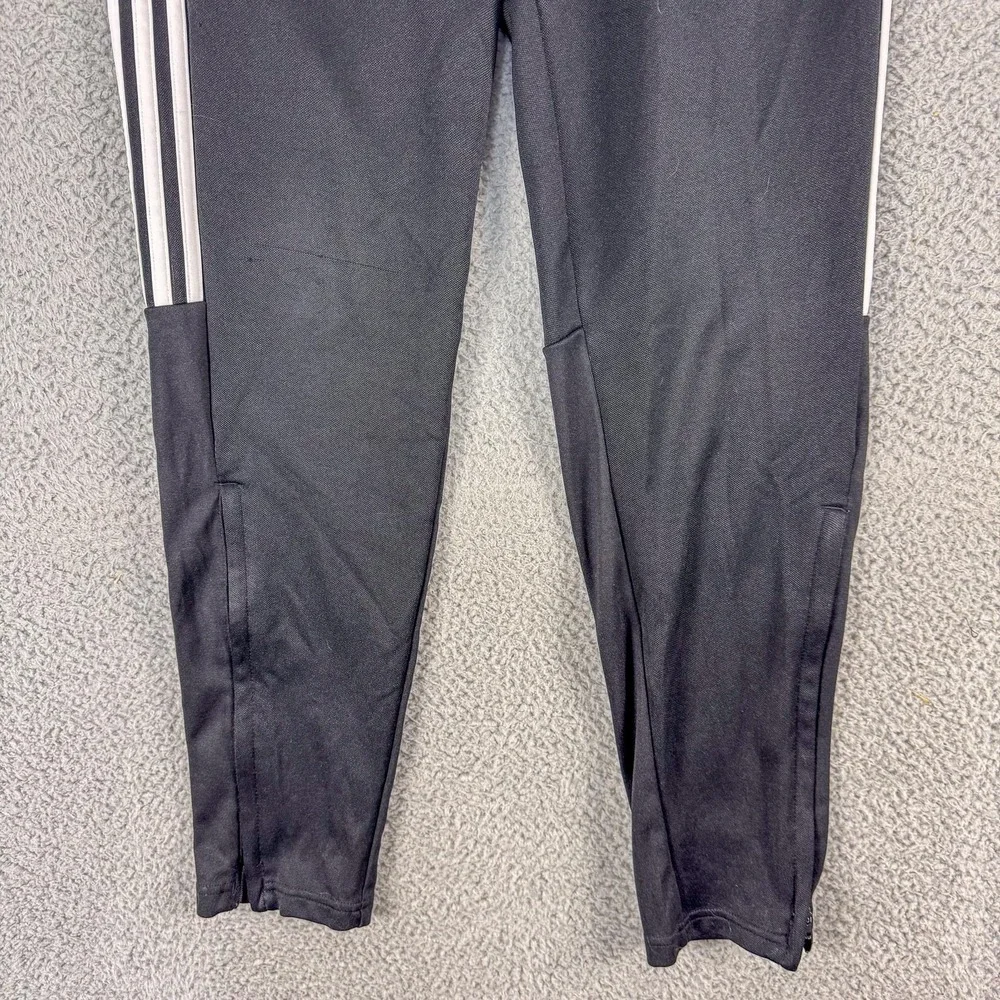 Adidas AEROREADY Primegreen Pants Mens Small Black 3-Stripes Zip‎ Pocket Joggers